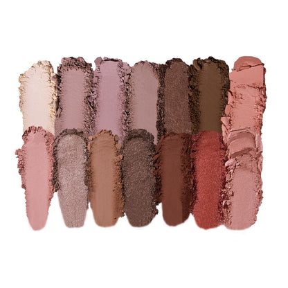 Laura's Essentials Blushing & Blissful 12 Multi-Finish Eyeshadows 1 Highlighter, 1 Blush