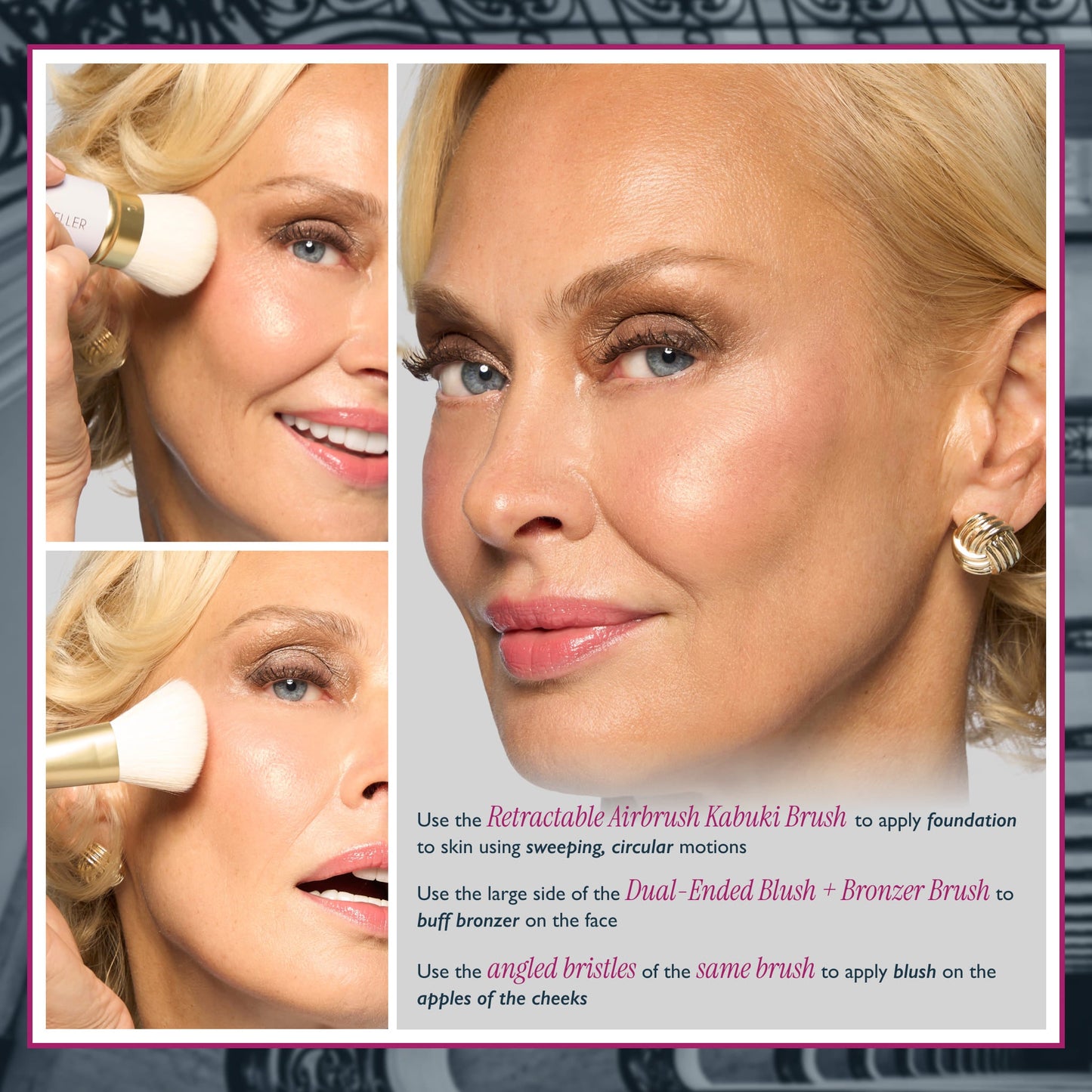 Limited Edition Face It All 2PC Face Brush Set