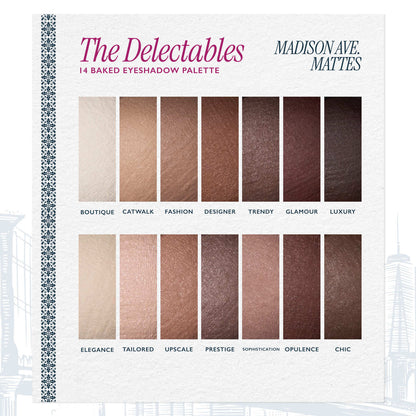 The Delectables 14 Multi-Finish Baked Eyeshadows: Madison Ave. Mattes